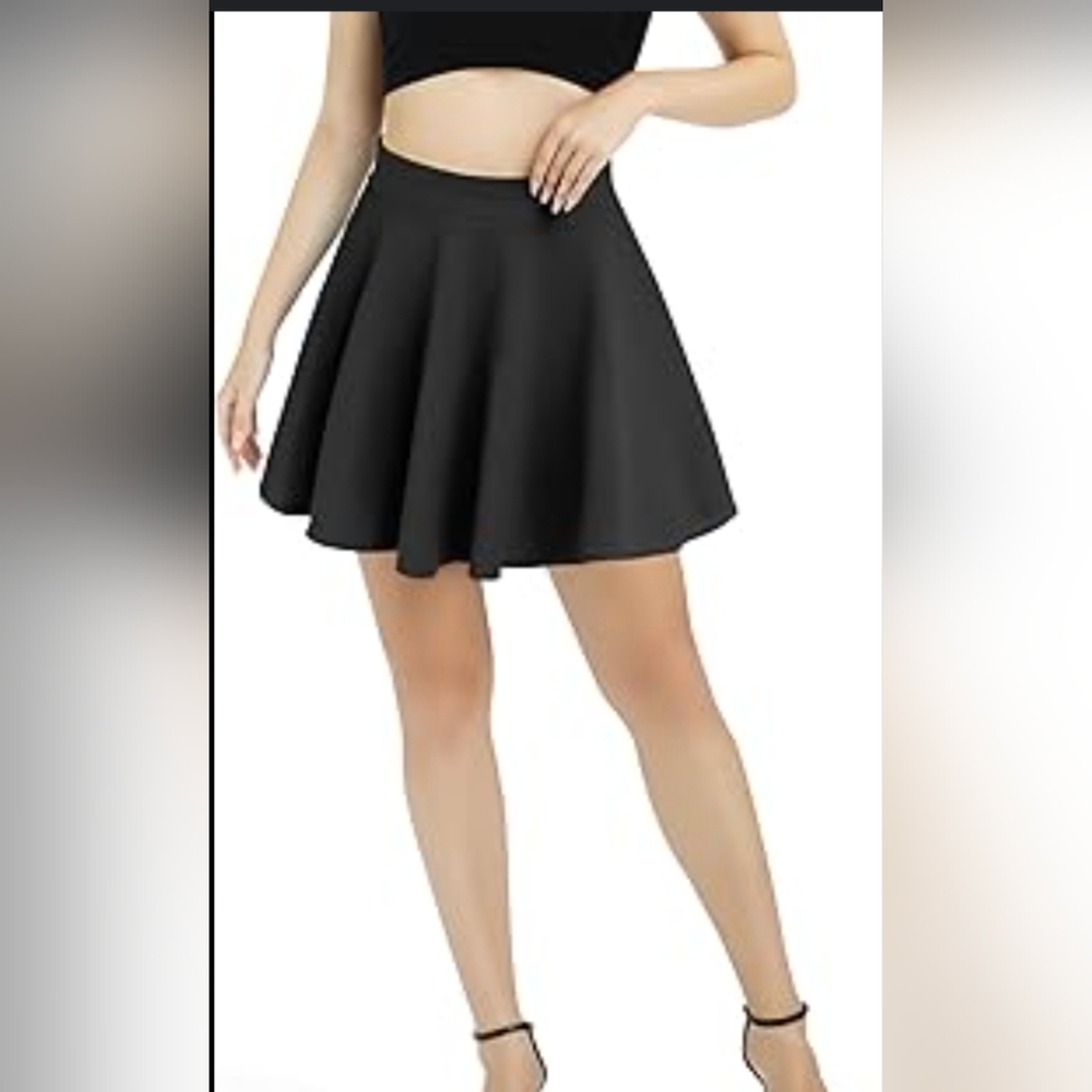 Twik Black Skater Skirt
